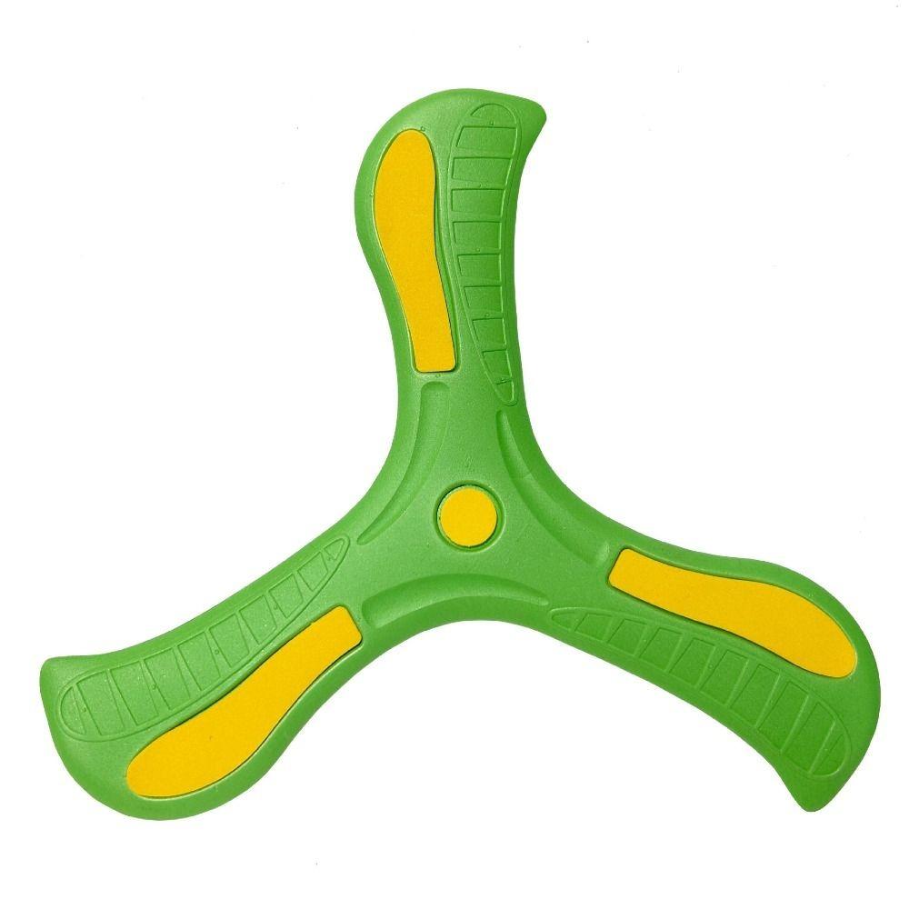 Interactive Luminous Boomerang Soft EVA Three-leaf Cross Flying Disc Flying Rocket Toy  Adult-kids