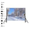 Winter Theme Snow Scene Background Nature Landscape Sky Snowflake Christmas Portrait Prop Party Decoration Banner