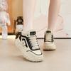 Wysokie Buty Sportowe Damskie na Grubym Spodzie Zwiększające Wzrost na Wiosnę/Jesień