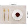 Leather Washable Placemats for Dining Cloth Pattern Table Mat Oil-Proof Waterproof Non-Slip Heat-Resistant Tableware Place Mat