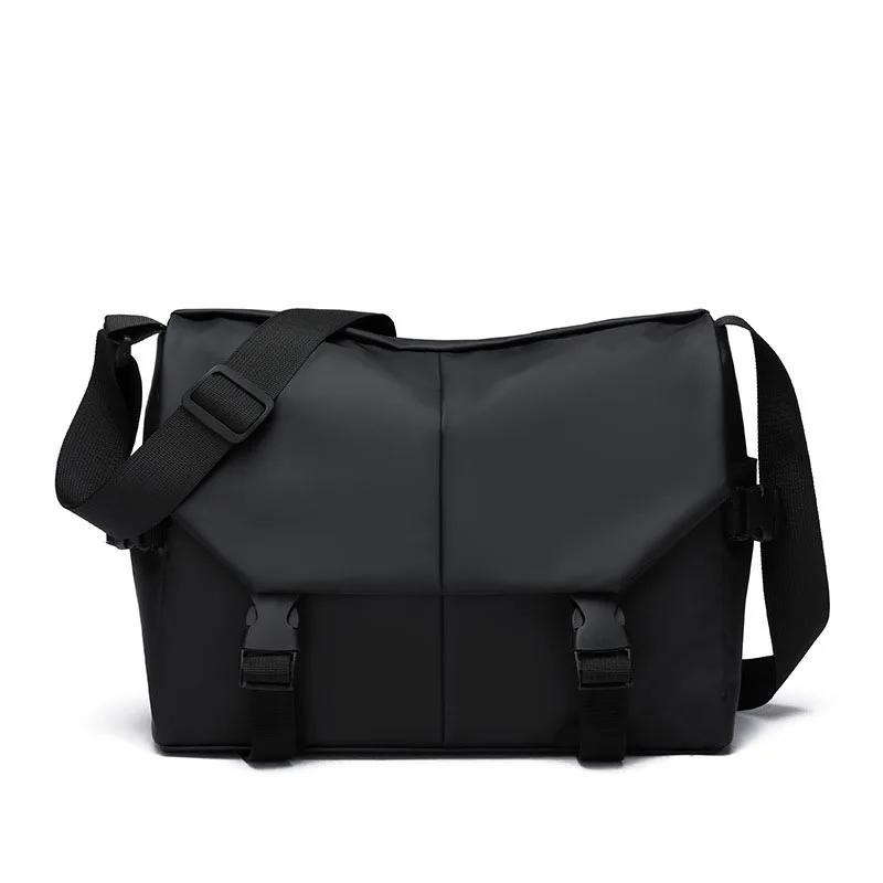 

Мужские мотоциклетные сумки-мессенджеры, водонепроницаемая большая сумка через плечо, персонализированная сумка через плечо в стиле хип-хоп, уличная дорожная сумка через плечо, мужская чёрный