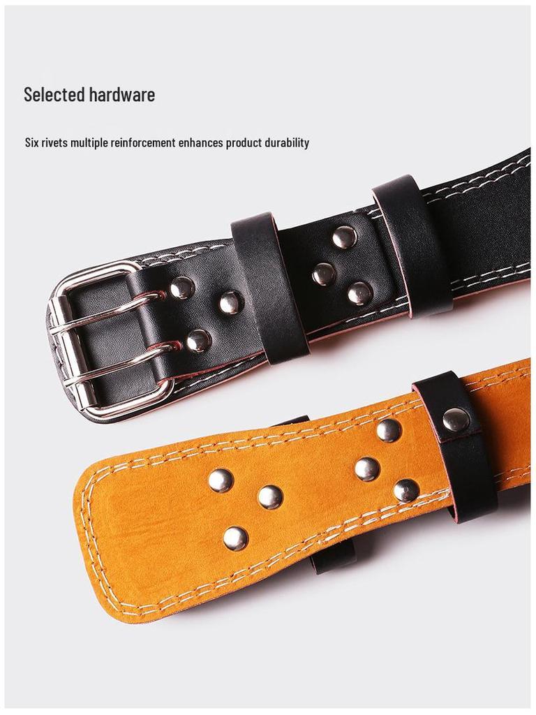 Unisex Fitness Waist Support Belt for Squats, Deadlifts & Sports - Thick Sponge Waist Trimmer