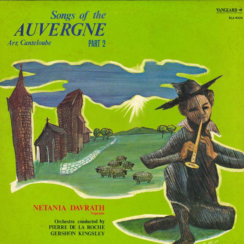 

LP Record NETANIA DAVRATH Songs Of The Auvergne Part 2 SLA6224 VANGUARD 1977 Japan Classical Used