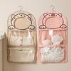 Organizer Bathroom Waterproof Bag Durable with Hanger Shower Clothes Storage Artifact Visible Window Wall Mounted