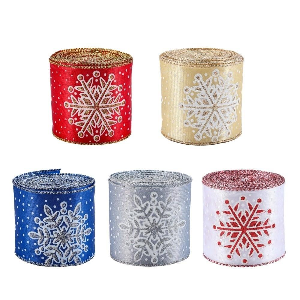 2M Sateng Julebånd Utsøkt Stoffbånd Ny Gaveeske Bånd Juletrepynt