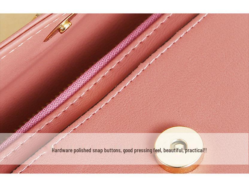 Urban Minimalist Women's Crossbody Wallet Bag with Card Slots & Phone Compartment