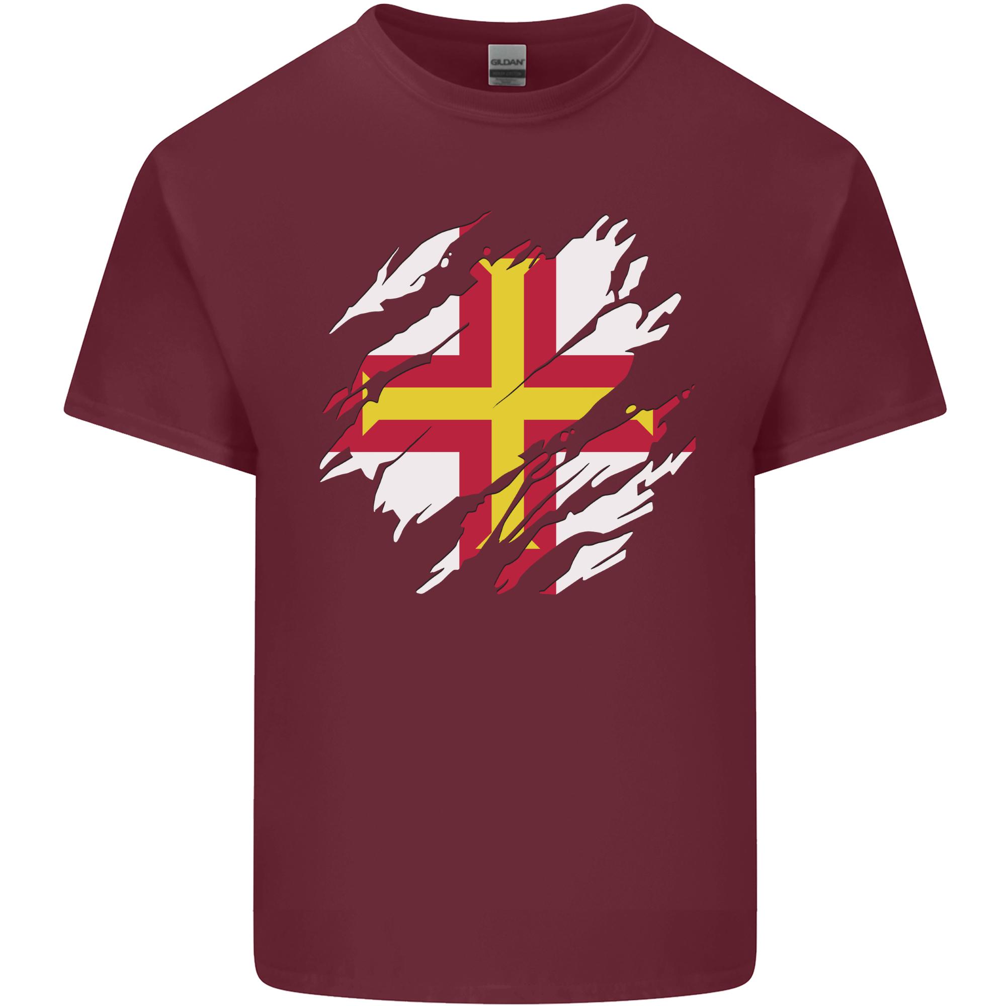Torn Flag Guensey Unisexs Light Cotton TShirt S