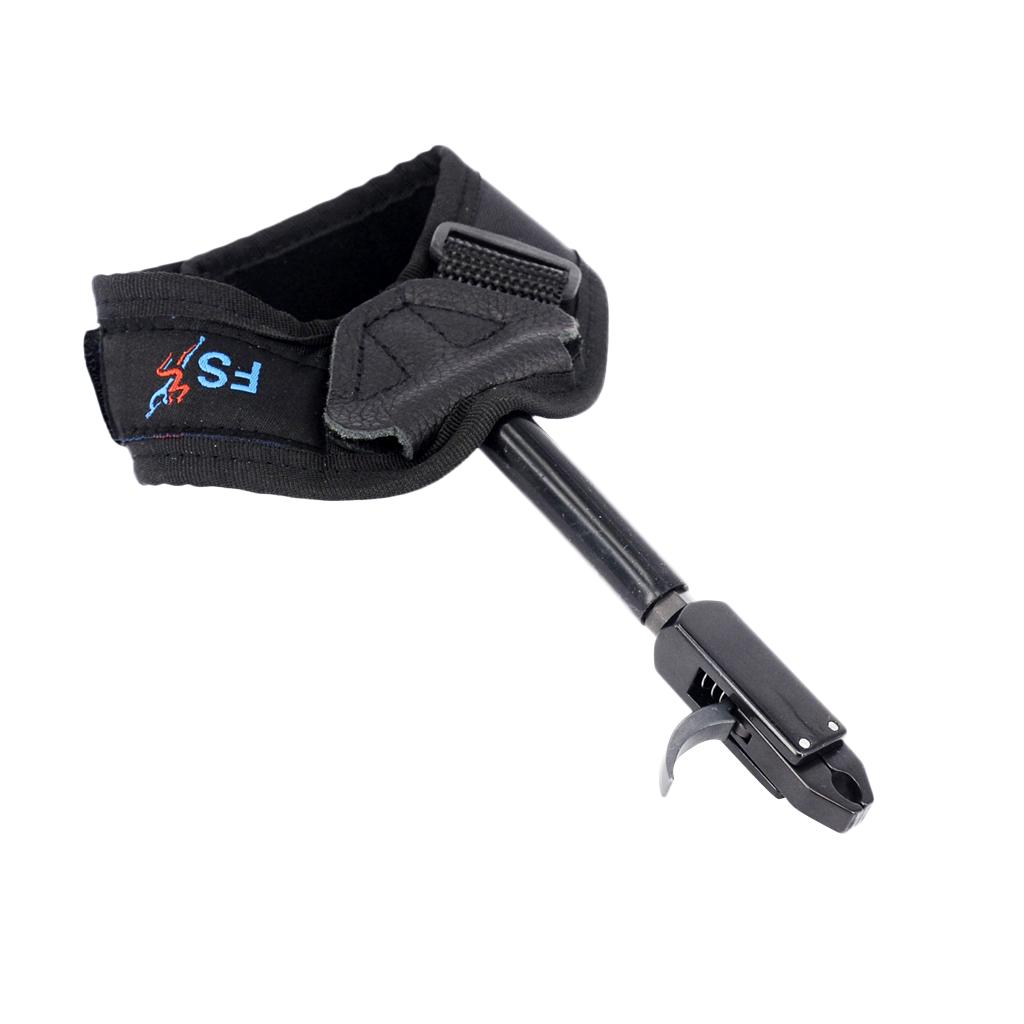 Buy Archery Wrist Release Aid Thumb Button Trigger Caliper Compound Bow