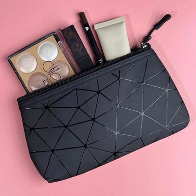 Borsa Porta Cosmetici Semplice e Portatile con Motivi Geometrici Organizer da Viaggio