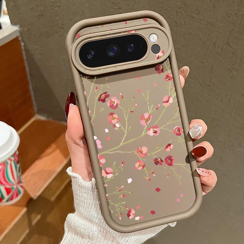 INS Retro Flowers Soft TPU Phone Case For Google Pixel 8 Pro 8A 9 Pro XL Shockproof Silicone Protector Cover For Pixel 8 9 Pro