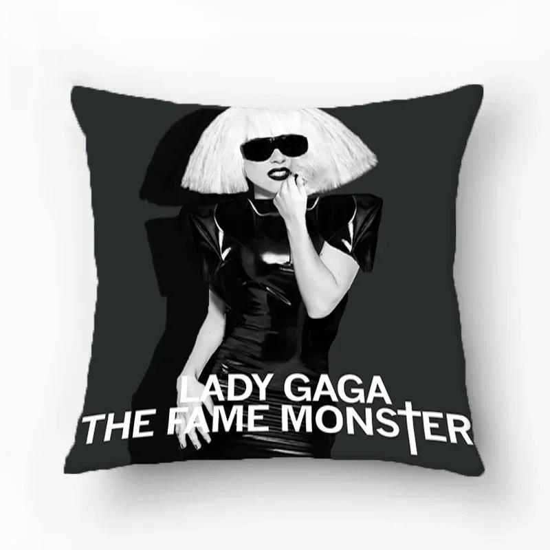 Room Decor Lady Gaga Pillowcase Pillow Cover Furniture Decorative Sofa Cushions Pillows Covers Cushion Luxury Cases Pillowcases