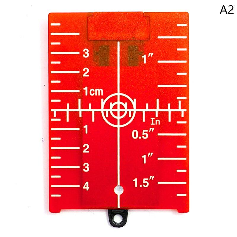 11.5cmx7.4cm Plastic Lase Target Card Plate Inch For Green Red Lase Level For Line Lasers Reflective Magnetic Plate Laser Target