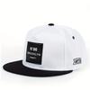 1pc Unisex Sports Baseball Cap for Men & Women With Alphabet Silicone Label Dad Hat - Stylish Flat Brim Snapback Trucker Cap