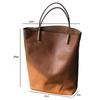 Johnature bolso Simple de cuero genuino para mujer, bolso de cuero vacuno suave Natural, bolso compuesto, bolsos de hombro