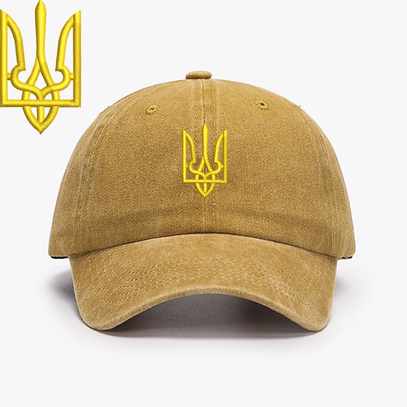 Embroidery Ukraine Trident Symbol Spetsnaz Special Forces Men Baseball Caps Brass Buckle Dad Caps Snapback Adjustable