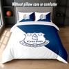Everton Football Design Bed Bedding Set 1 Duvet Cover + 2 Pillowcases Soft Breathable Household Bed Linens