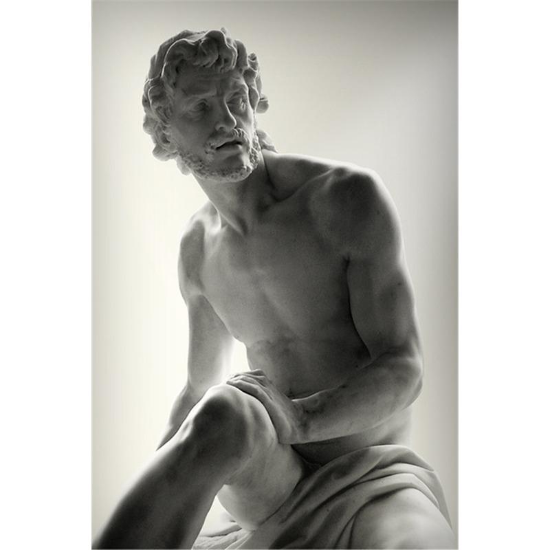 Greek Statue Plaster Sculpture Artwork David Art Canvas Painting Figure Poster and Print Wall Picture for Living Room Home Decor