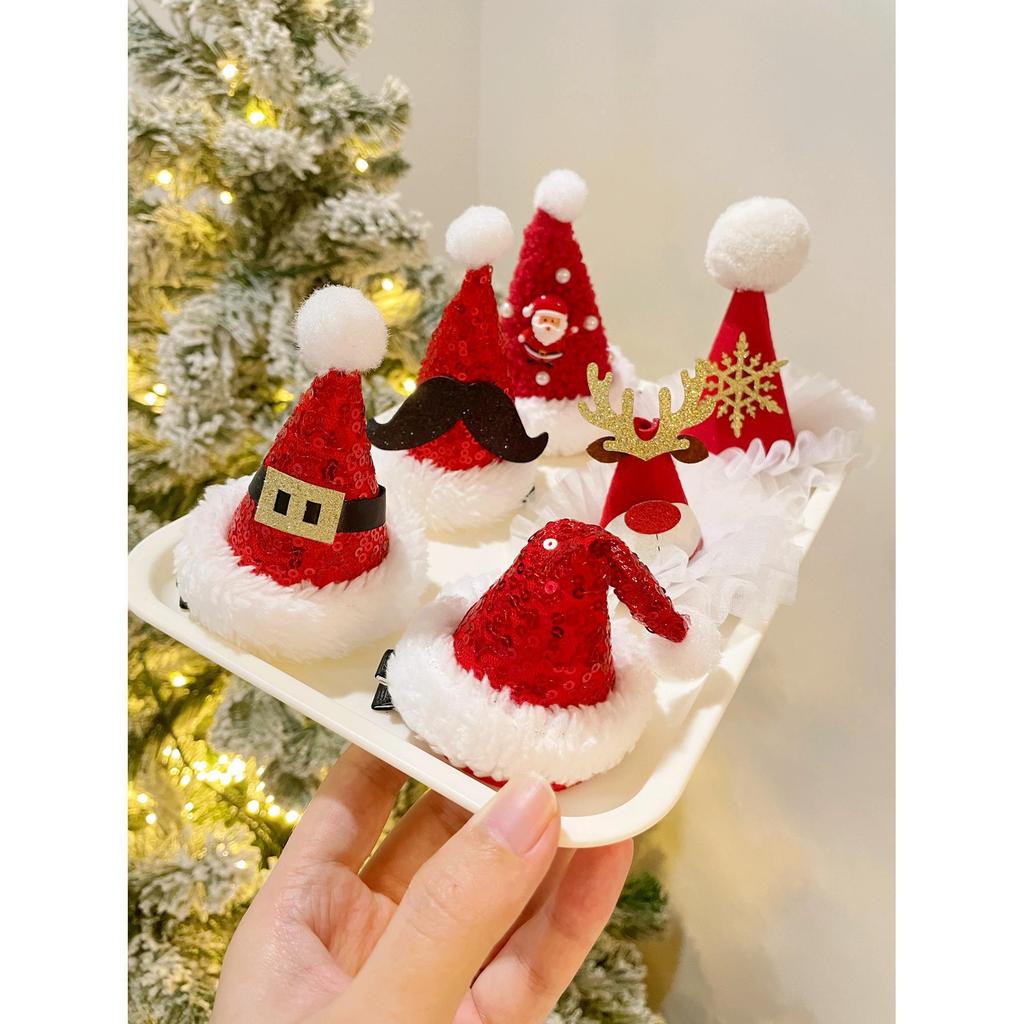 Adorable Christmas Deer Antler Hair Clip - Festive Holiday Gift for Women