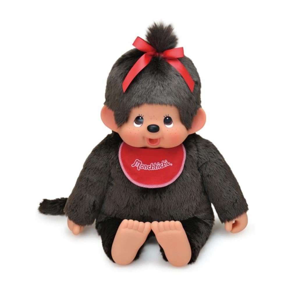 Sekiguchi Monchhichi Premium Standard 2L Brown Plush Doll 80x55x23cm