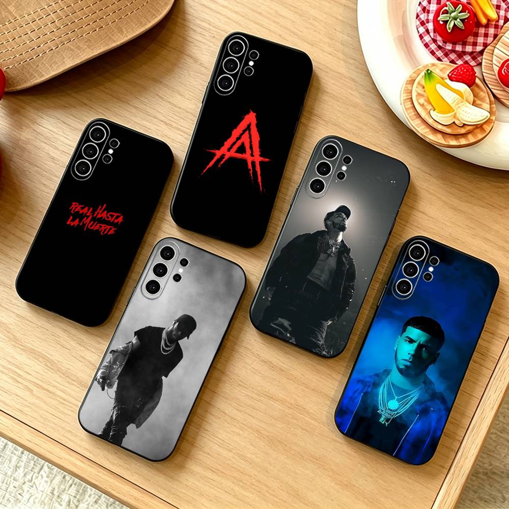 Anuel AA-Real Hasta La Muerte Handyhülle Für Samsung S25,S24,S21,S22,S23,S30,Ultra,S20,Plus,Fe,Note,10,9,5G Schwarze Hülle