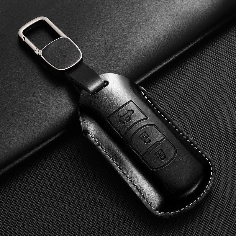 Applicable To Mazda Onxera Leather Key Case CX4 Artez CX5 Horse 3 Shell CX30 Car CX3 Ruiyi X8 Buckle
