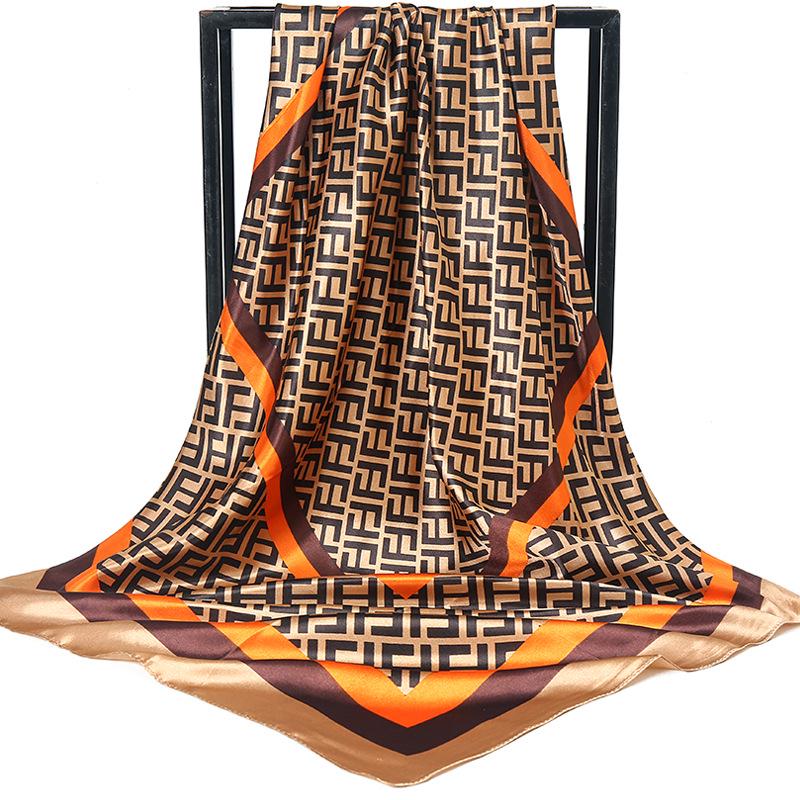 90 Large Silk Scarf for Women - Spring/Autumn Korean Style Satin Neckerchief, Mother's Day Gift