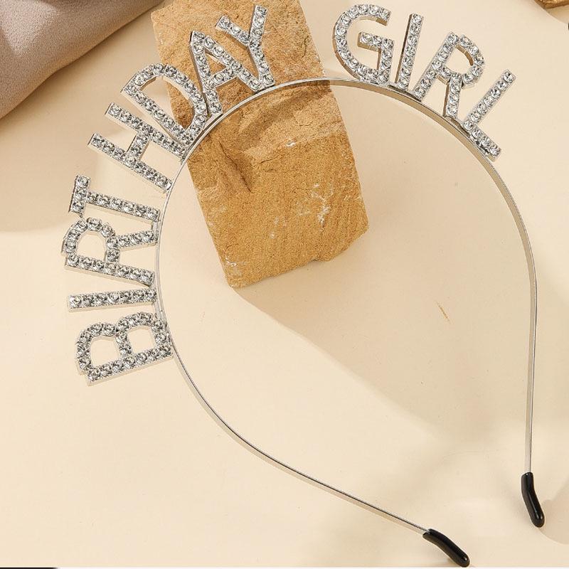 Birthday Queen Rhinestone Headband: Girls' Party Hair Accessory Gift