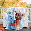 1pc In the Night Garden2 Theme Blanket - Digital Print, Polyester, Cozy for All Seasons, Perfect for Outdoor, Camping, and Travel