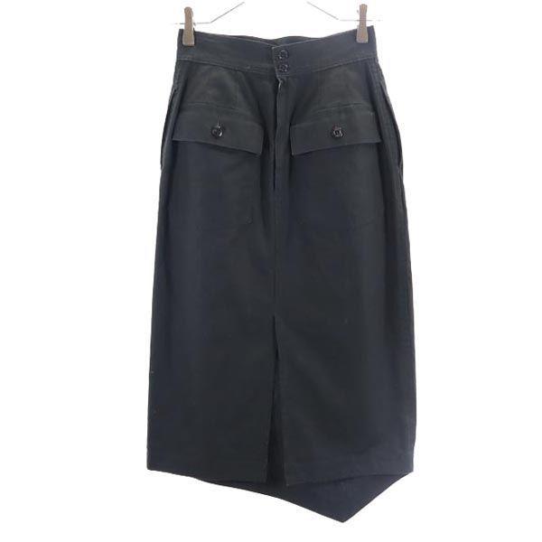 

HYKE Юбка-карандаш длинная из смесового льна 1 черная Женская Б/У