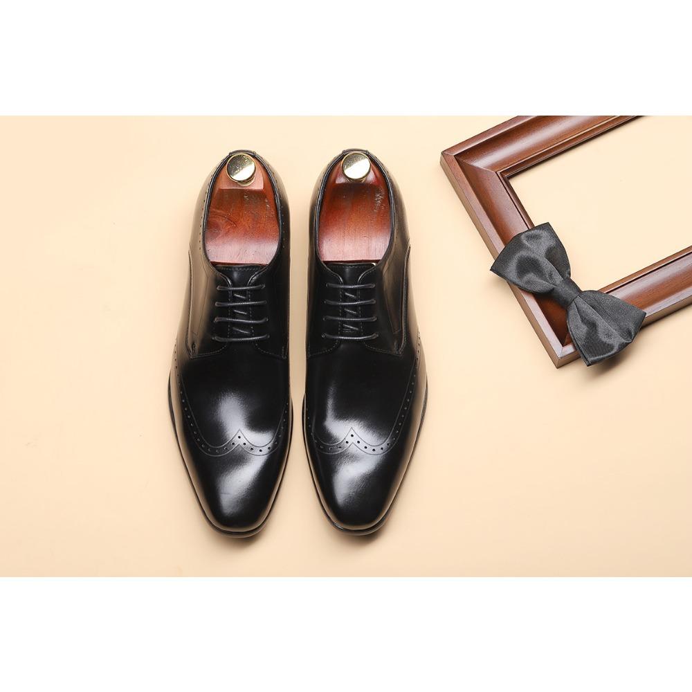 

Новые весенние туфли Брок из резной кожи с круглым носком, мужские повседневные туфли-одинарки на шнуровке, мужские кожаные туфли 37 чёрный