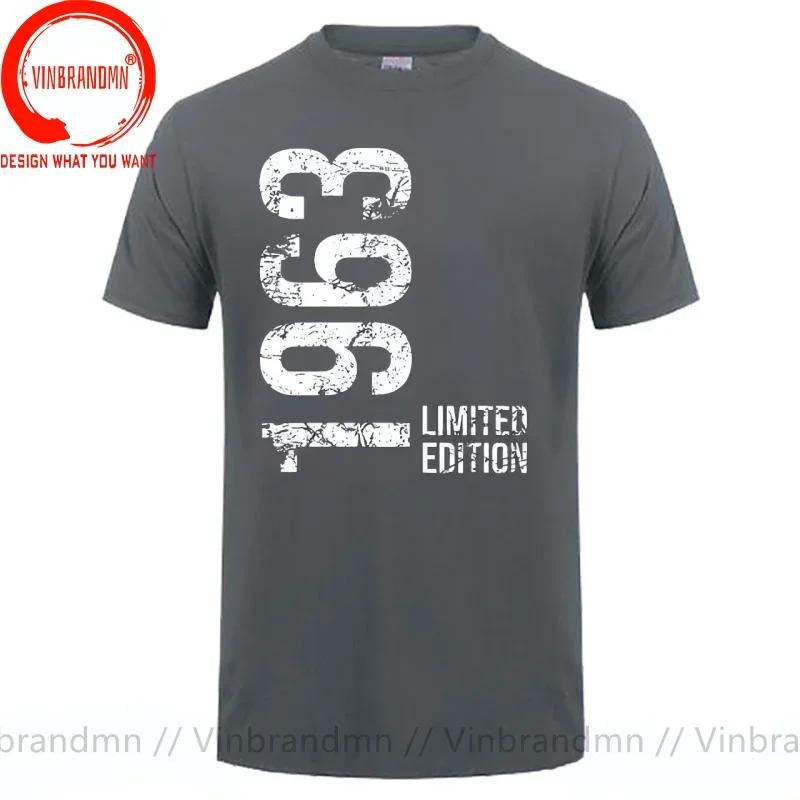 Novelty 63th Birthday 63 Years Retro Vintage Limited Edition 1963 T Shirts Graphic Cotton Streetwear Gifts Born In 1963 Tshirt