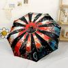 Adorable Bee Amidst Sunflowers And Flowers Portable Automatic Umbrella With 8 Rib Sturdy Construction Durable Everyday Carry Umbrella Elegant Women'S