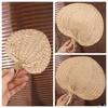 Handmade Palm-Leaf Fan Home Decoration Straw Fan Artistic Rattan Fan  Summer