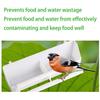 2PCS Plastic Bird Feeding Bowl Double Bird Cage Water Food Feeder Caged Plate Bird Feeder Water