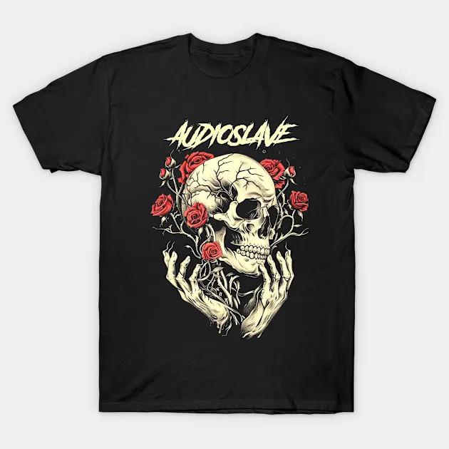 Трендовая черная хлопковая футболка AUDIOSLAVE унисекс, все размеры до 5XL S