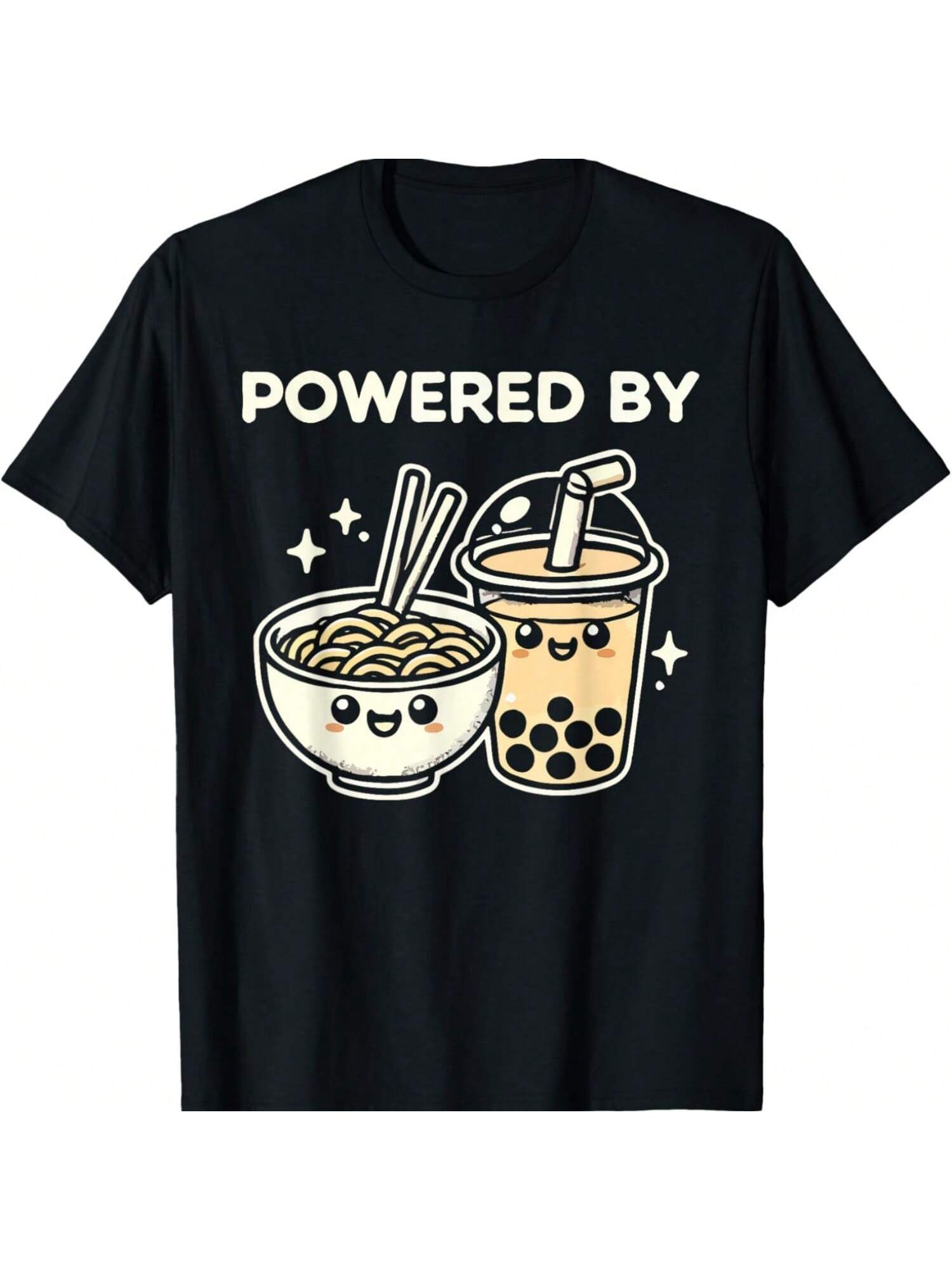 Powered By Bubble Tea Kawaii Boba Tea Fun T-Shirt S разноцветный