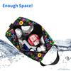 Hippie Flower Women Travel Makeup Pouch Waterproof Large-capacity Travel Cosmetic Bag with Handle Cosmetic Bag Storage Bag