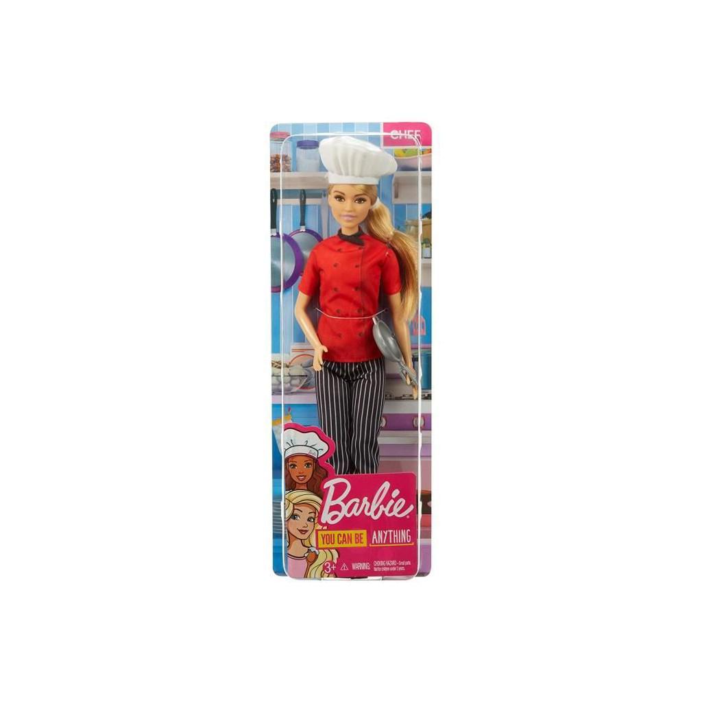 Poupée Barbie Chef Cuisinière - Métiers - Blonde - Mattel DHB22 - RARE - Neuf