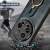 For Xiaomi 14 Ultra Case PU Leather+PC+TPU Wristband Kickstand Drop-proof Phone Cover