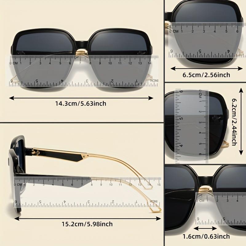 Outdoor UV400 Sunglasses Gradient Square Decoration Large Frame Ins Trending Sunglasses 2026 Oversize Fashion Glasses