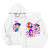 Child Fashion Lightweight Long Sleeve Pullover With Pockets  Print Hoodie