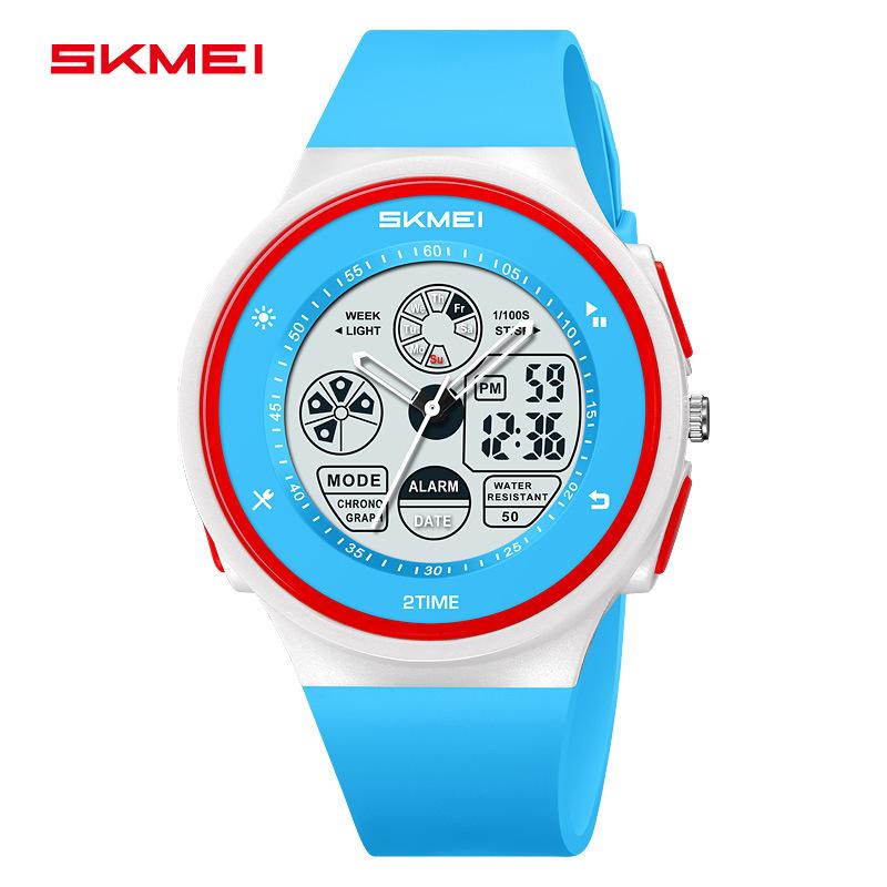 Fashion Versatile Men's Electronic Watch Multifunctional Outdoor Sports Electronic Watch Student Luminous Waterproof Watch