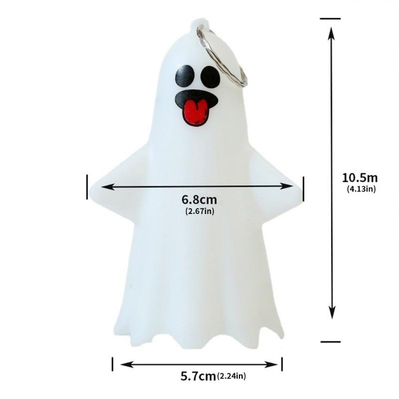 Glowing Plastic Ghostly Lamp Ornamentation Easy Hanging Light Design Safe For Kids Holiday homes Decoration Garden Display