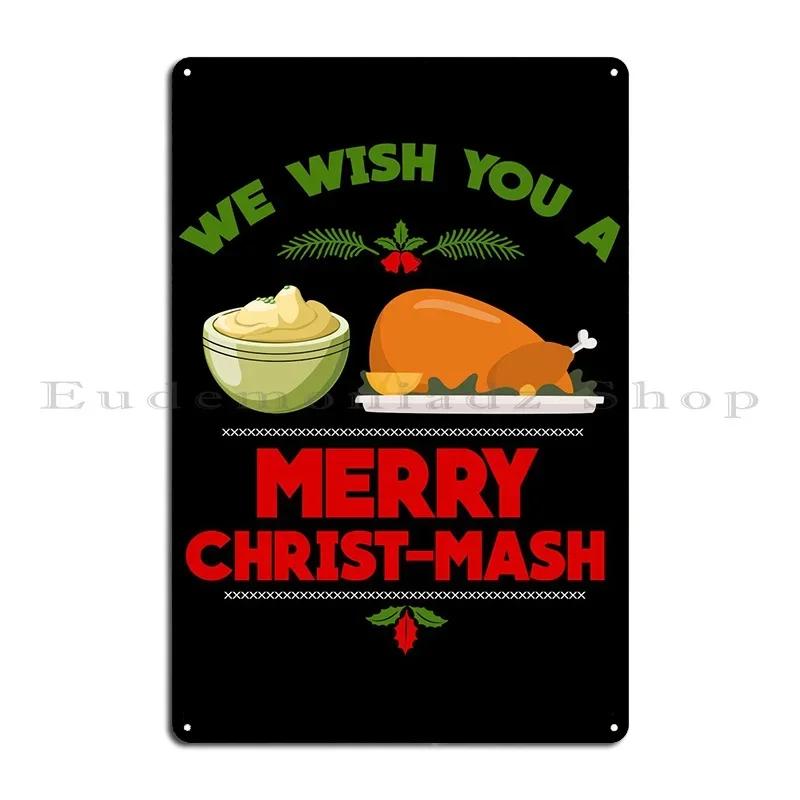 Christmas Xmas Metal Sign Poster Character Club Kitchen Wall Plaque Retro Tin Sign Poster 20x30cm(7.8x11.8inch)