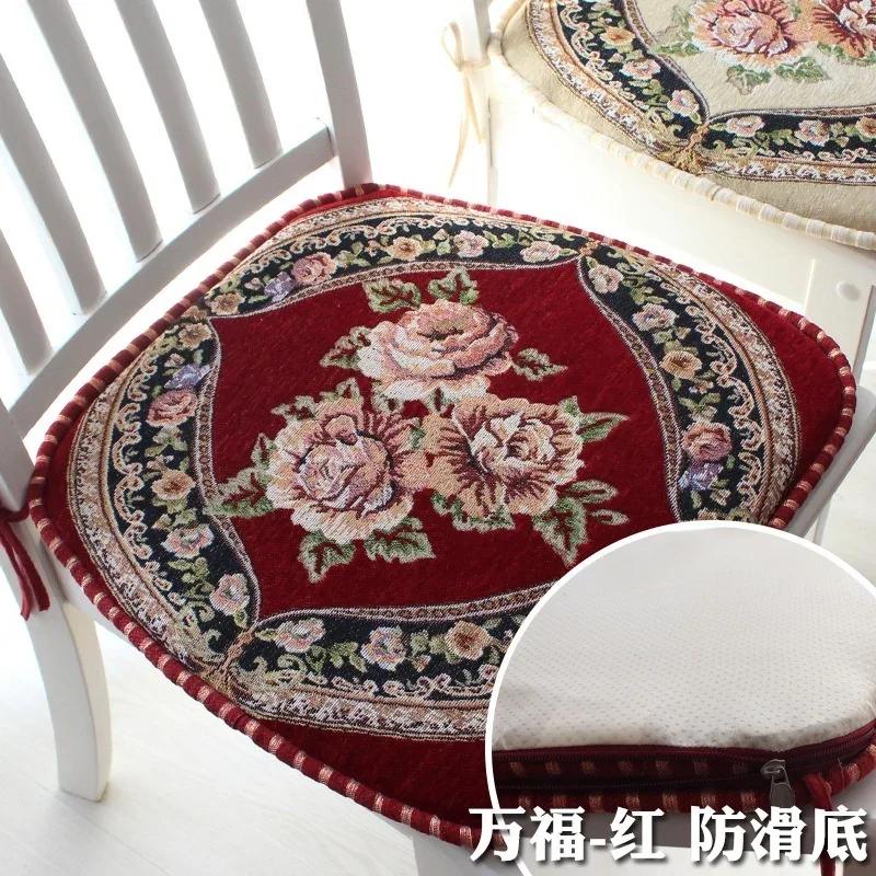 European Modern Style Home Dinning Chair Cushions Anti-slip Office Comfortable Dining Pillow Thick Warm Seat Pad Decoration