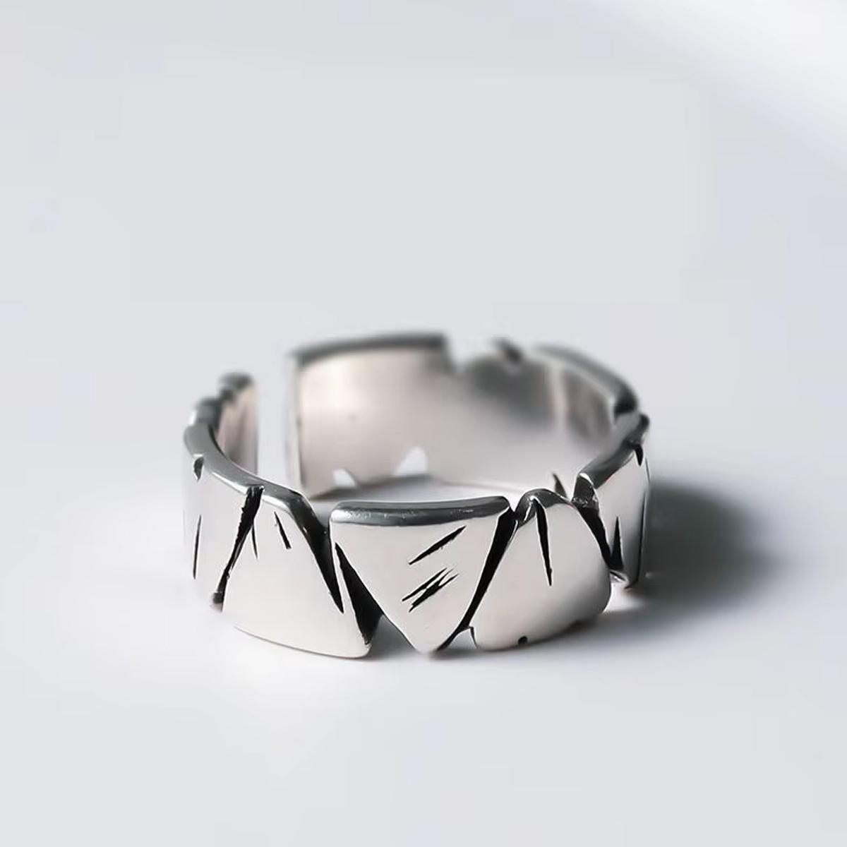 

1 шт. Кольца для мужчин Неправильной формы Для мужчин Ювелирные изделия Винтажные Готические Парные кольца Регулируемые resizable