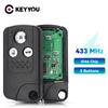 KEYYOU Keyless GO Remote Car Key 313.8 / 433Mhz For Honda Accord/Spirit/CRV/New Civic ID46 Knob Start Smart Promixity Card