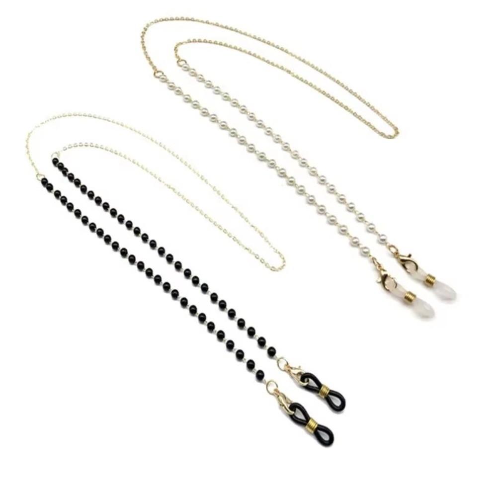 Fashion Flower Beads Eyeglass Holder Handmade Necklace Nonslip Mask Lanyard Anti Drop Glasses Chain Eye Accessories