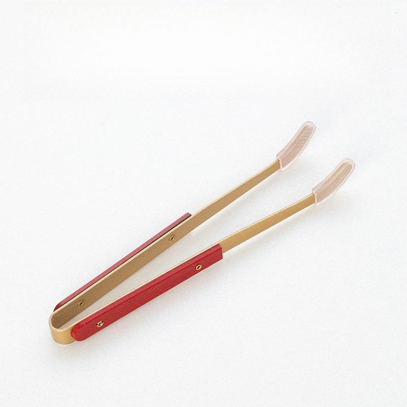 New Chinese Style Brass Tea Clipper 6 Gentleman Tea Ceremony Brass Wood Combination Tea Clipper Tea Tweezers Home Goods