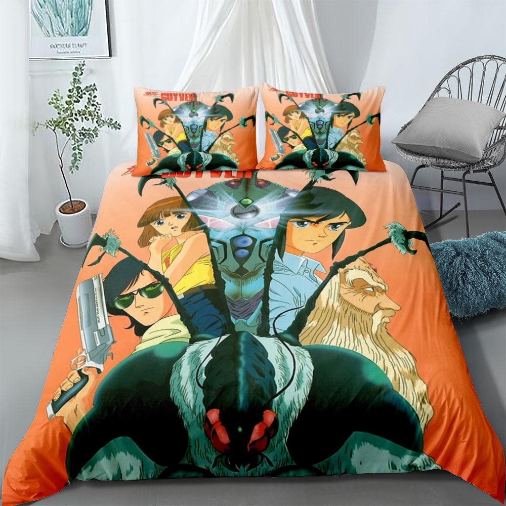 The Guyver Biobooster Armor Duvet Cover Set without sheet King Queen Double Full Twin Single Size Bed Linen Set